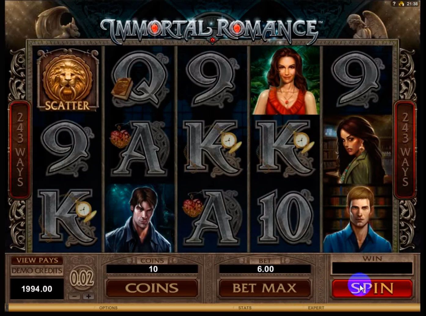   Immortal Romance   Casino X