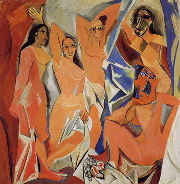 «Авиньонские девицы», (Пикассо, 1907 год)