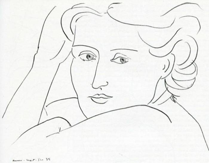 «Женская голова» (портрет Л. Делекторской), 1935 год