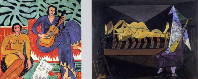 Слева — «Музыка» Матисса, 1939 год, справа — «Серенада» Пикассо, 1942-й