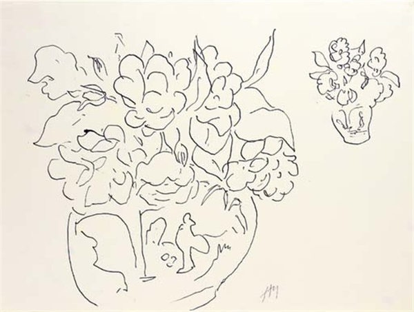 Каземир Малевич :: Две вазы с цветами. 1938.