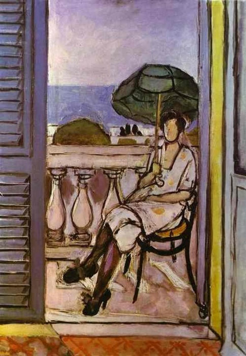Каземир Малевич :: Женщина с зонтом. 1919-20.