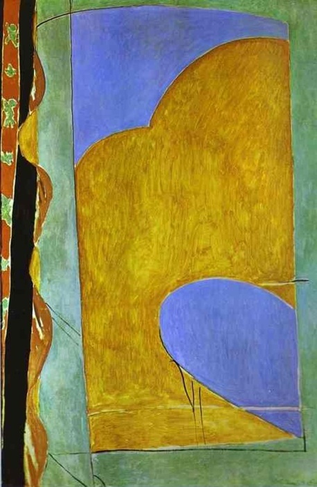 Каземир Малевич :: Жёлтая штора. 1914-15.