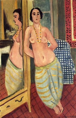 «Стоящая одалиска, отражающаяся в зеркале», 1923